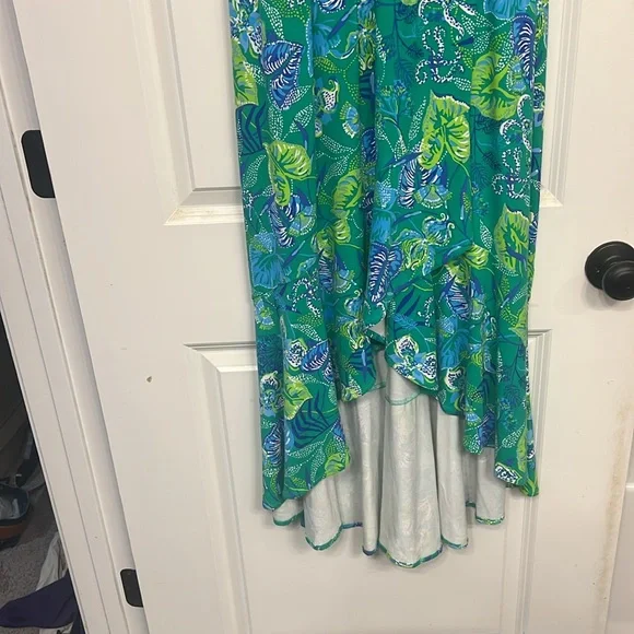 Lilly Pulitzer Moana Wrap Maxi Dress - Botanical Green in a Flutter - Size S - Picture 8 of 10